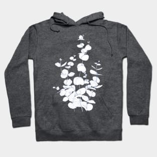 eucalyptus leaf line drawing Hoodie